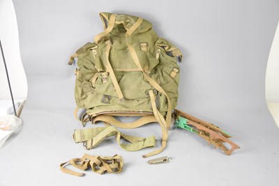 Lot 342 - A vintage British Army bergen, 177th...