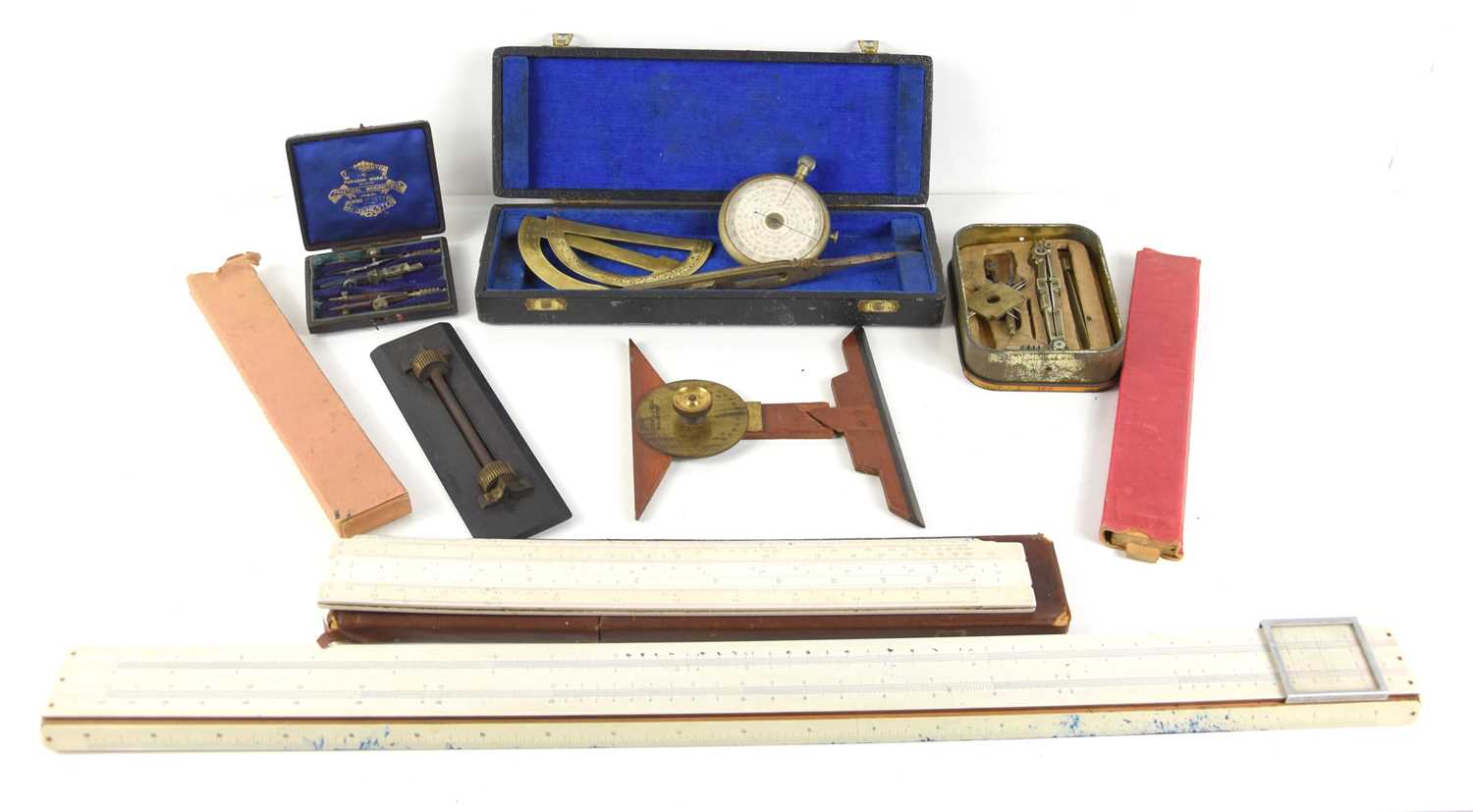 Lot 77 - A group of drawing tools to include an A.G...