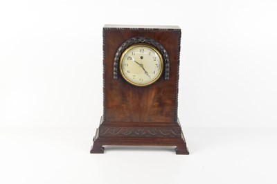 Lot 92 - A vintage mahogany cased Synchron electric clock.