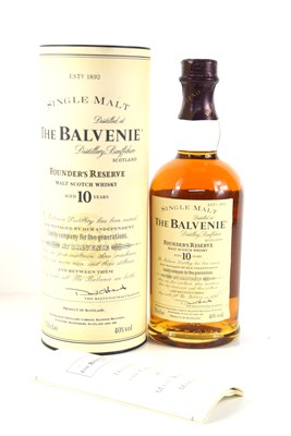 Lot 151 - A bottle of "The Balvenie" 10yrs old single...