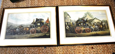 Lot 375 - A pair of Victorian lithographs each depicting...