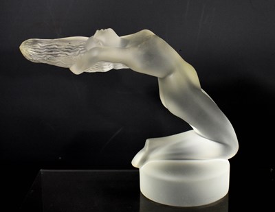 Lot 155 - A Lalique frosted glass paperweight figure...