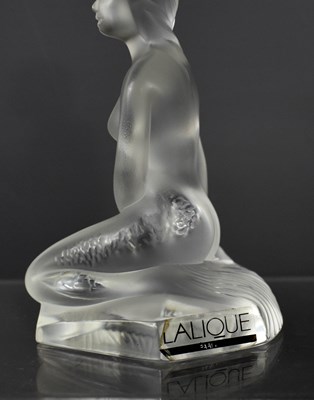 Lot 152 - A Lalique frosted glass paperweight figure...