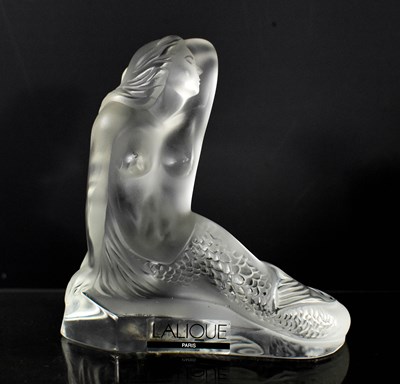 Lot 153 - A Lalique frosted glass paperweight figure...