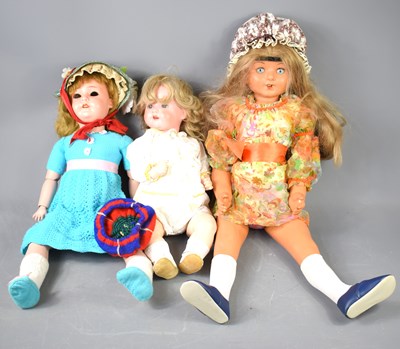 Lot 568 - Two Heubach & Koppelsdorf bisque head dolls,...