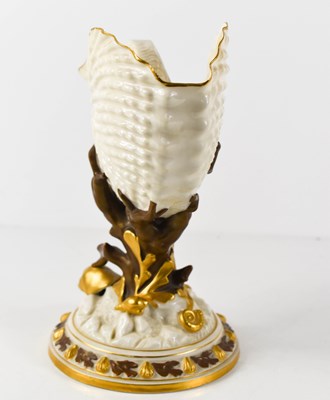 Lot 118 - A Royal Worcester nautilus shell spoon warmer,...