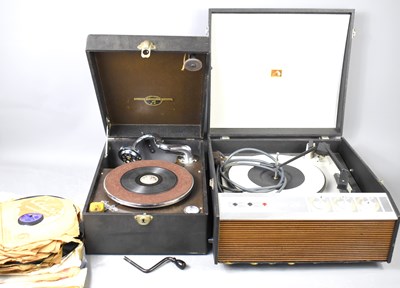 Lot 113 - A Columbia Grafonola phonograph together with...